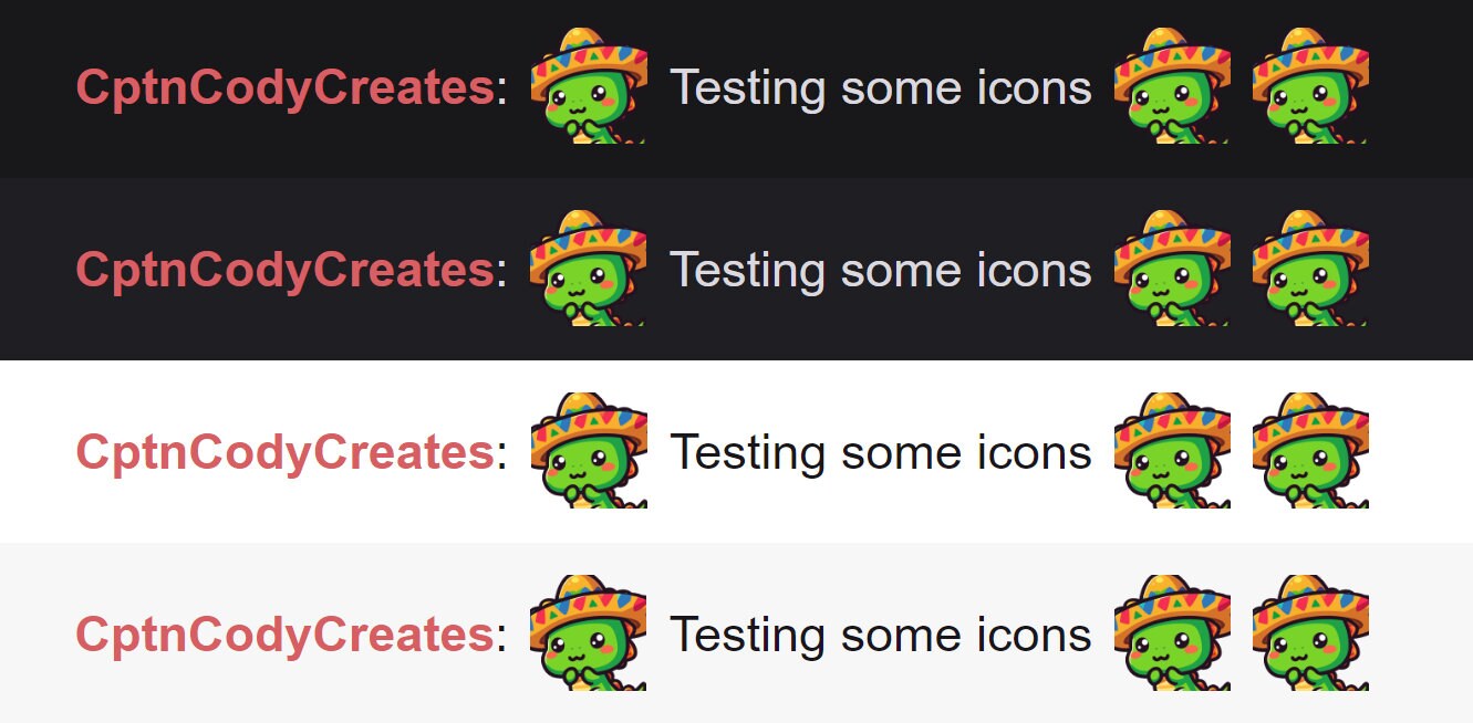 Green Dinosaur Mariachi Emote Icons for Twitch & Discord