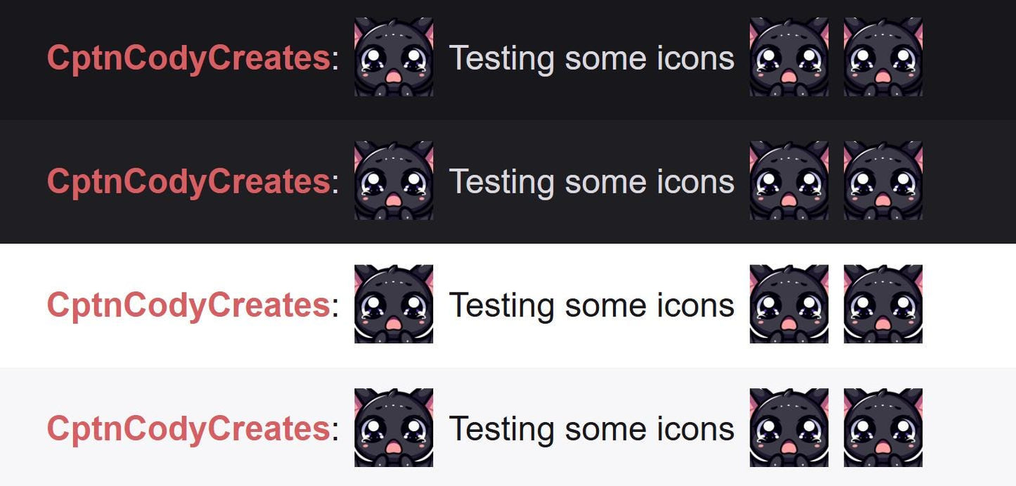 Black Bat Scared Emote for Twitch Discord Halloween Chibi Gamer Icon | Spooky Horror Dracula Boo Fear Worry Anxious Oh No Why Shocked