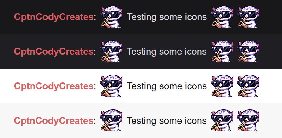 Purple Axolotl Saxophone Emote for Twitch and Discord