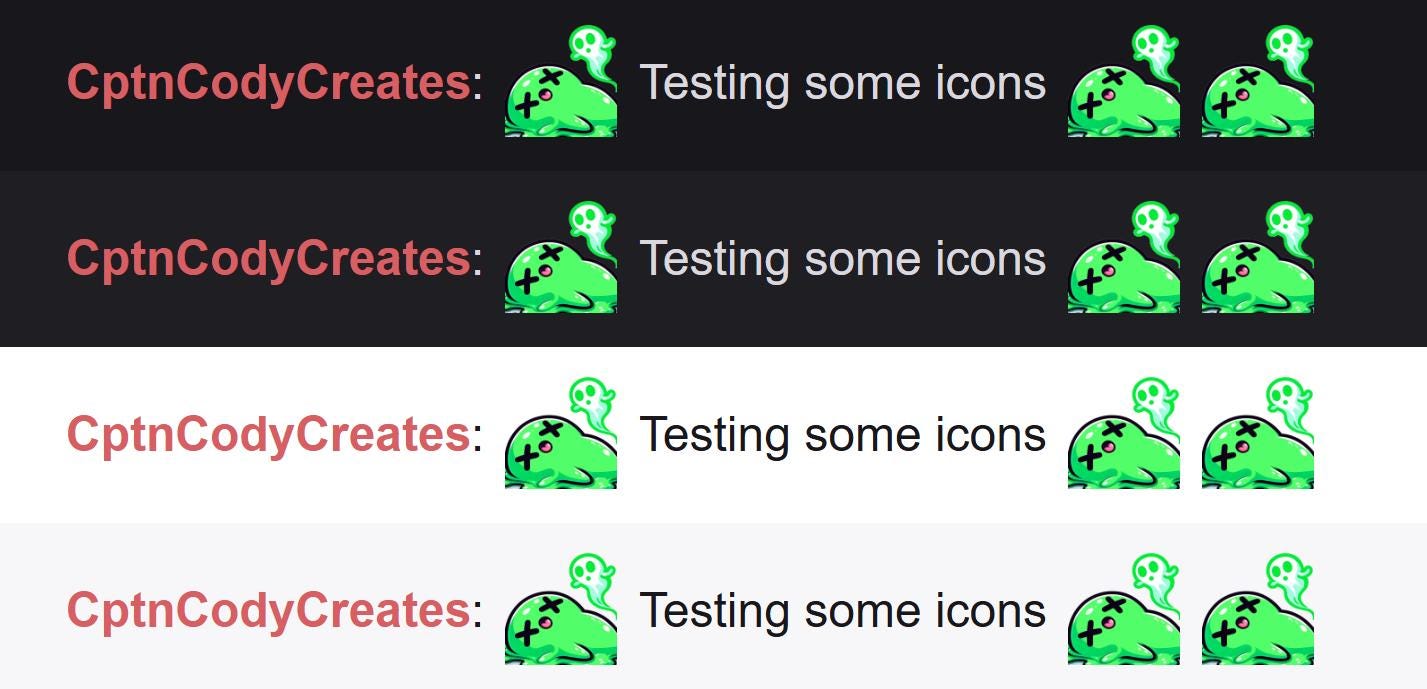 Green Slime Blob Dead Emote | Kawaii Ghost Icon for Twitch and Discord