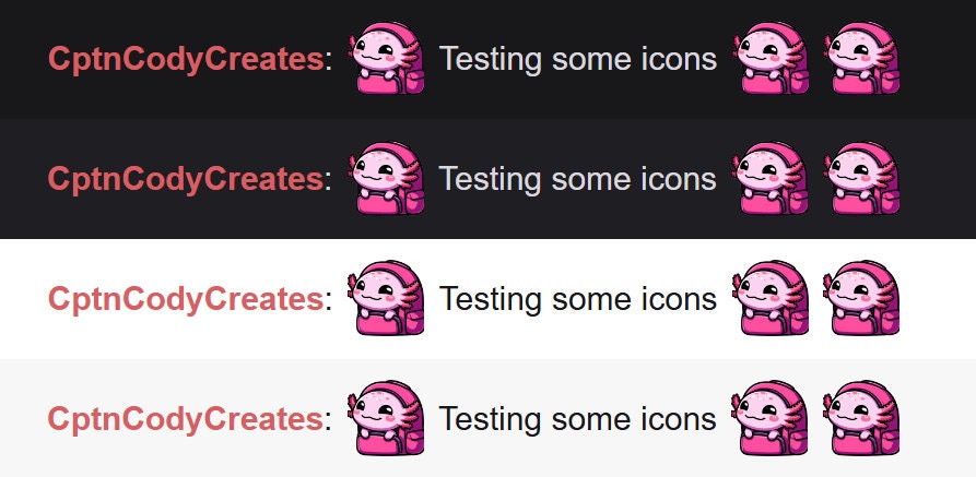Pink Axolotl Carry Emote for Gamer Livestreams and Discord Icons