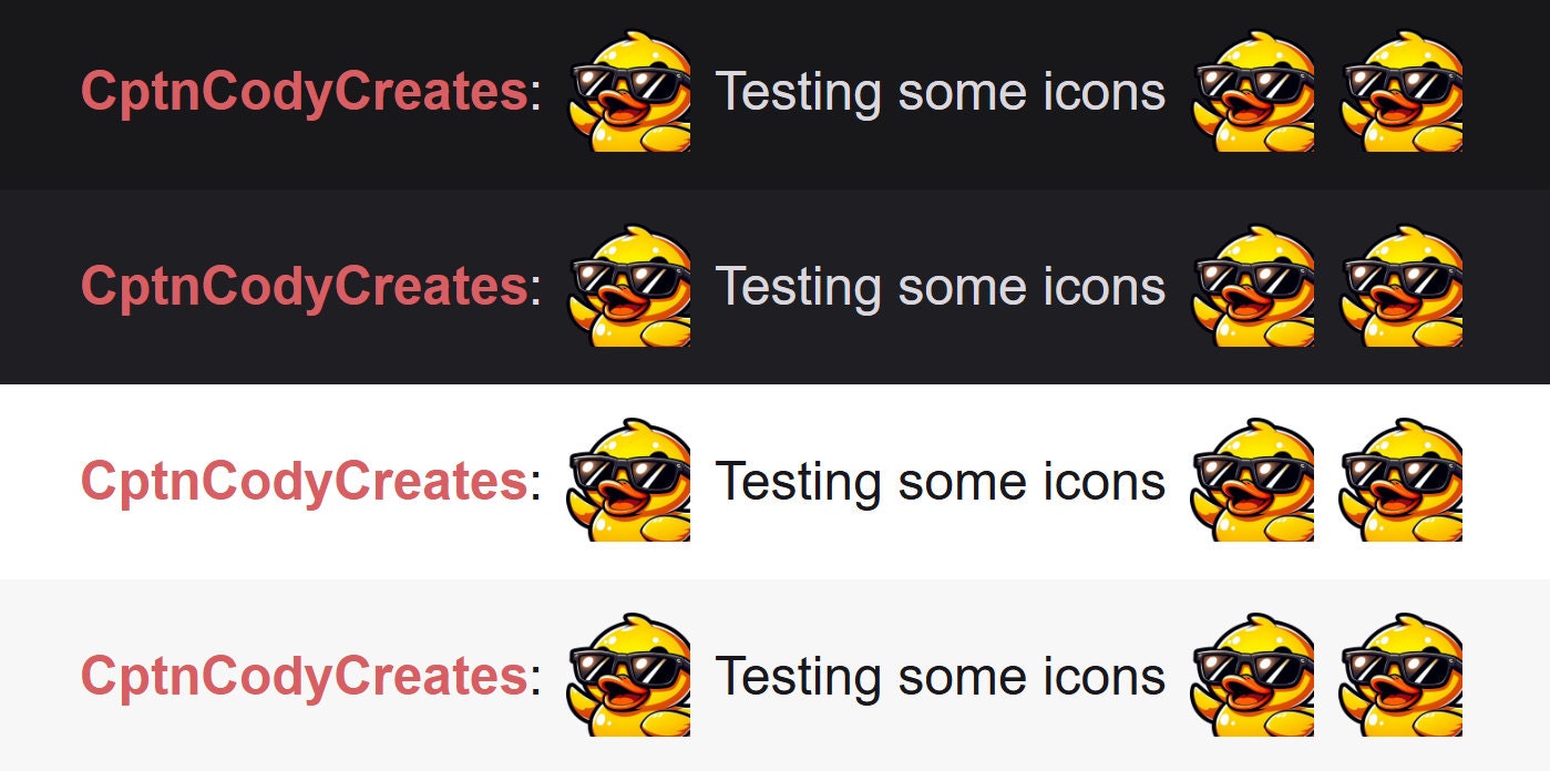 Rubber Duck Cool Emote | Cute Kawaii Animal Icons | Adorable Gamer Emotes for Twitch & Discord Sunglasses Vibes Hi Wave Hello Shades Yellow