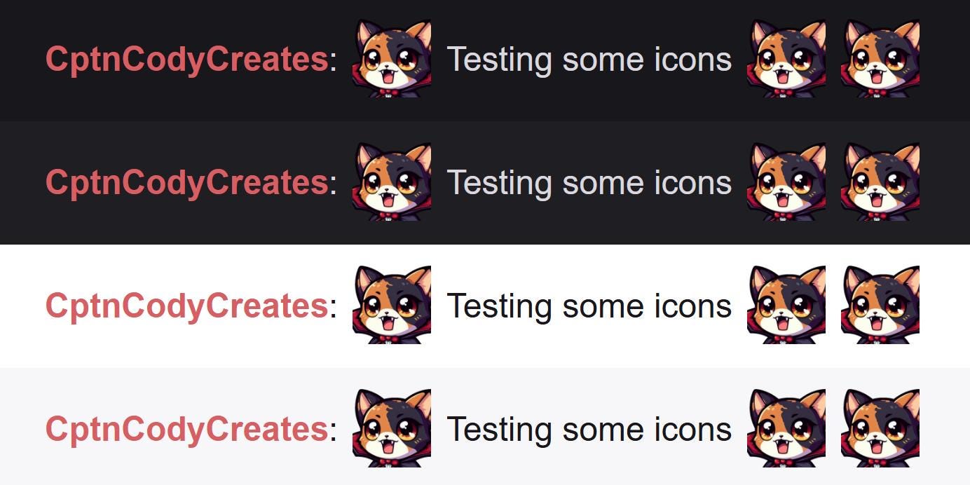 Tortoiseshell Cat Vampire Emote | Kawaii Halloween Icon for Twitch and Discord