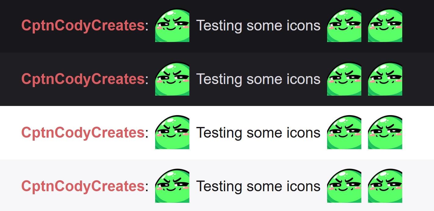 Green Slime Blob Smirk Emote for Twitch and Discord