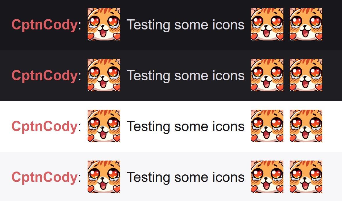 Orange Tabby Cat Simp Emote | Cute Kawaii Chibi Icon for Twitch and Discord