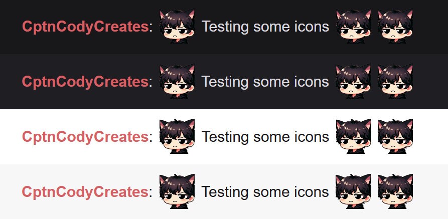 Black Cat Boy Annoyed Emote for Twitch Discord Livestream