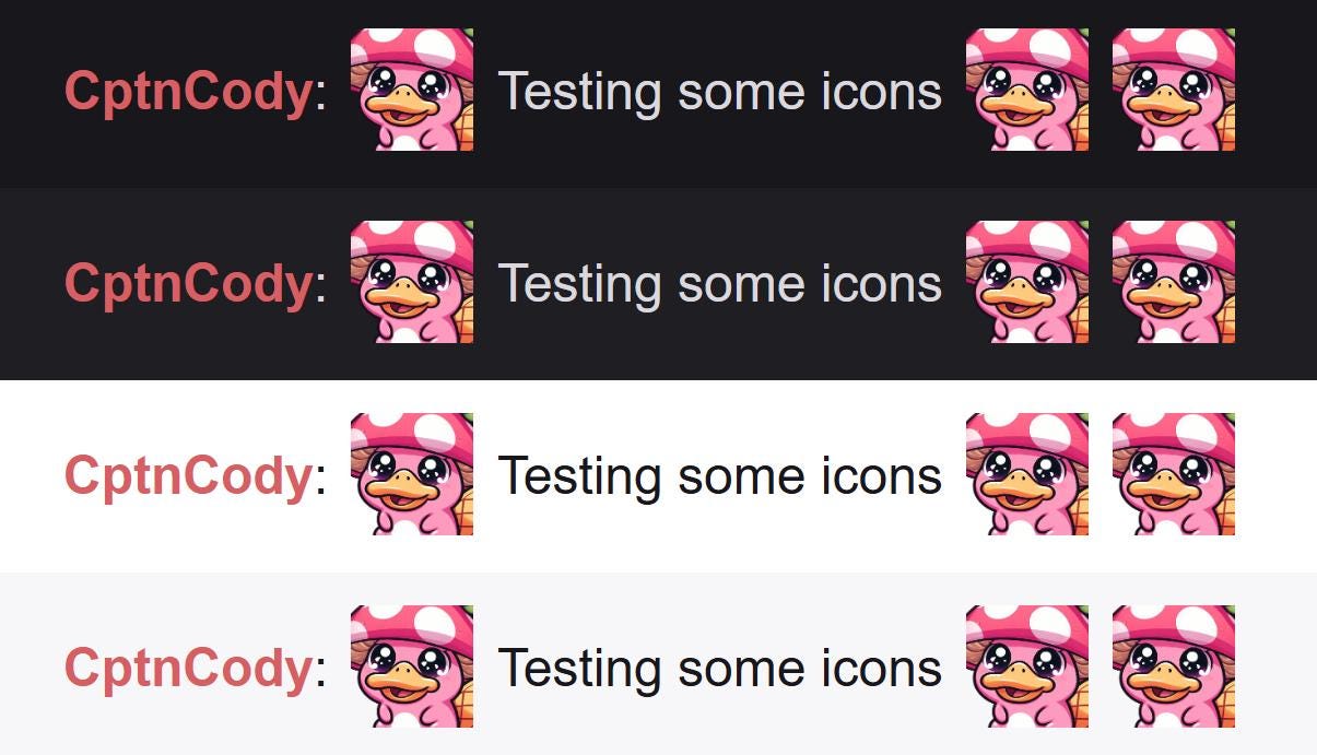 Pink Platypus Mushroom Hat Emote | Kawaii Chibi Icon for Twitch and Discord