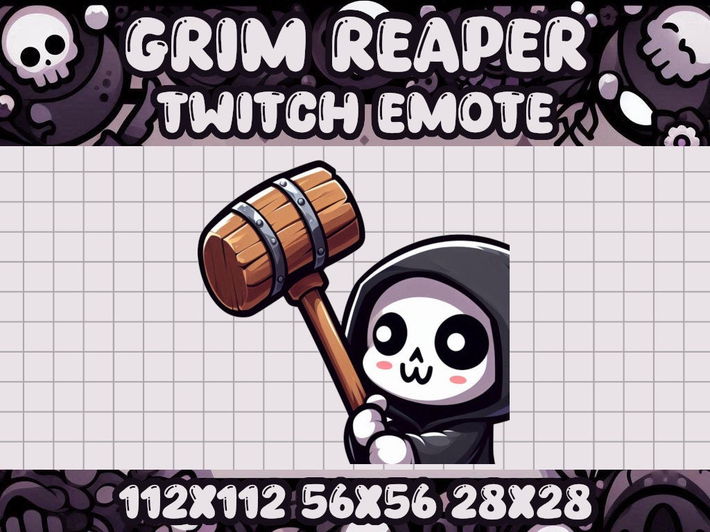 Grim Reaper Bonk Emote for Twitch, Discord, and Gaming