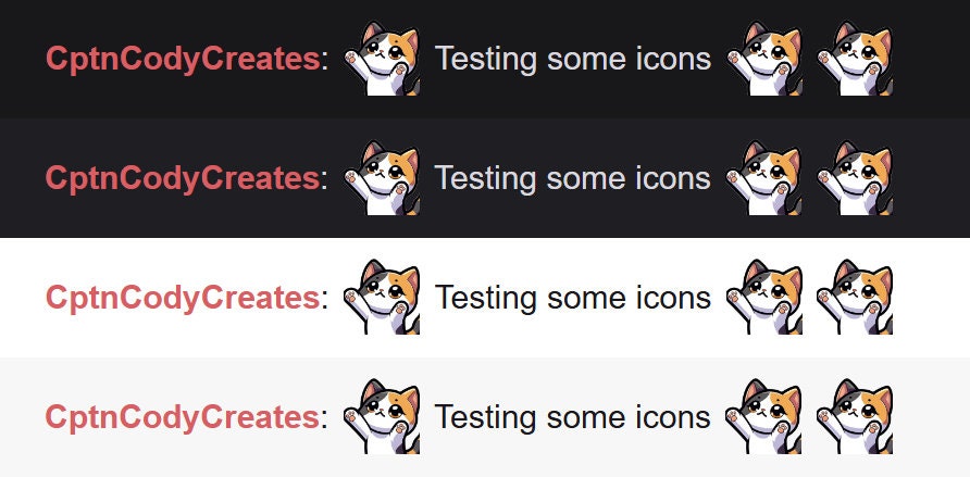 Calico Cat Uppies Emote for Twitch and Discord Livestreams