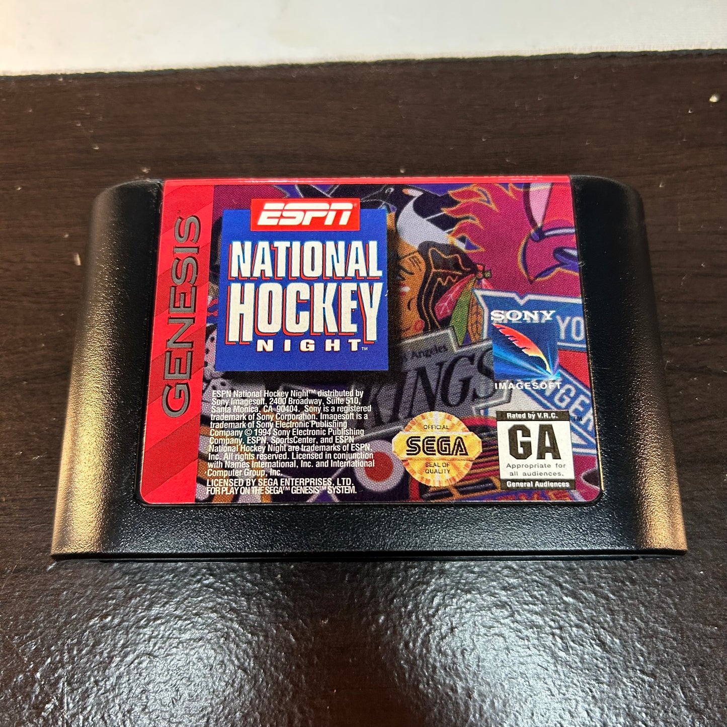ESPN National Hockey Night – Sega Genesis Game (Complete in Box)