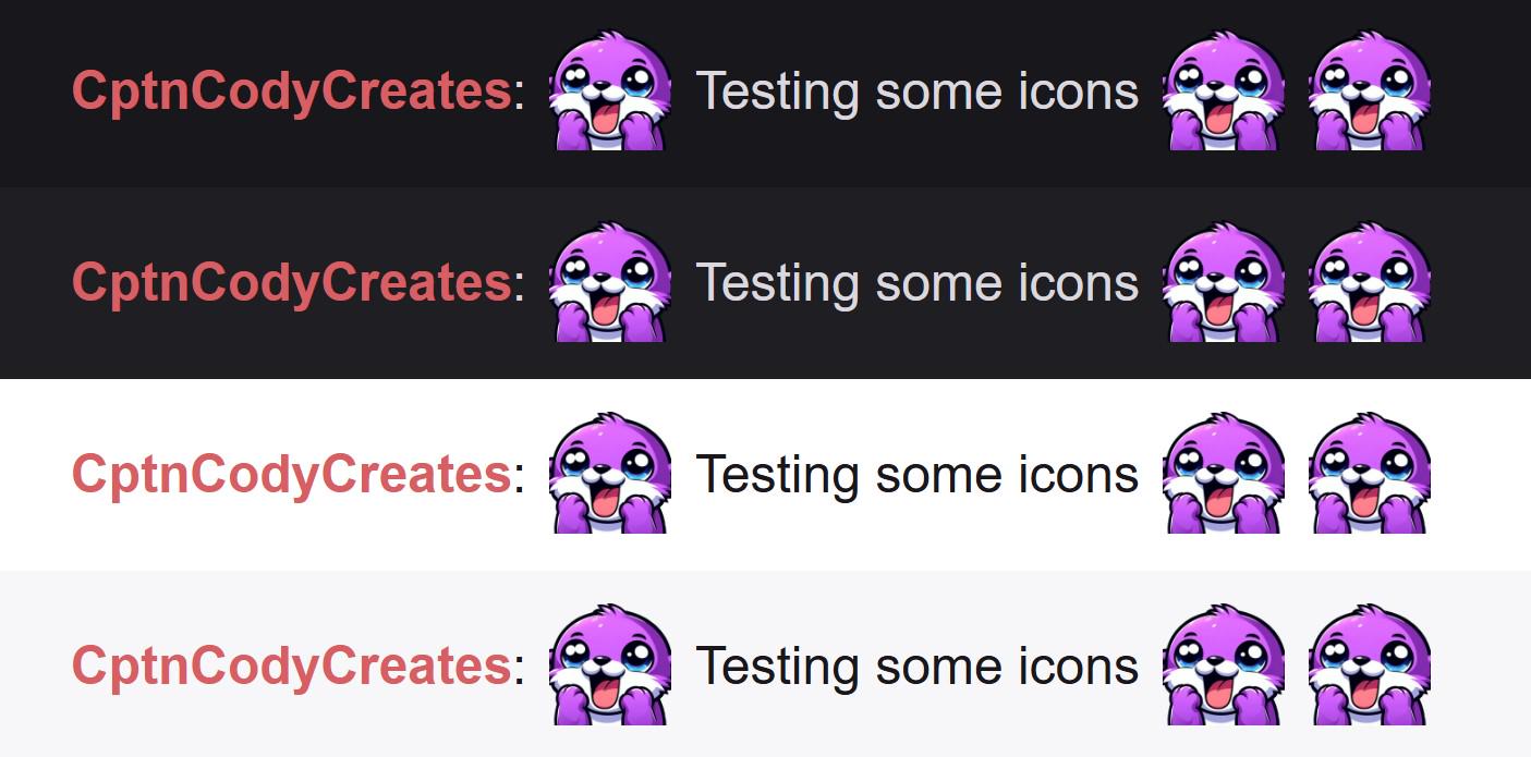 Purple Otter POG Emote Icon for Twitch and Discord