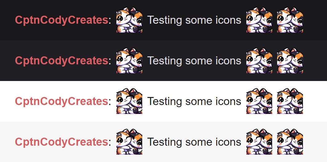 Calico Cat Cuddle Emote for Twitch and Discord