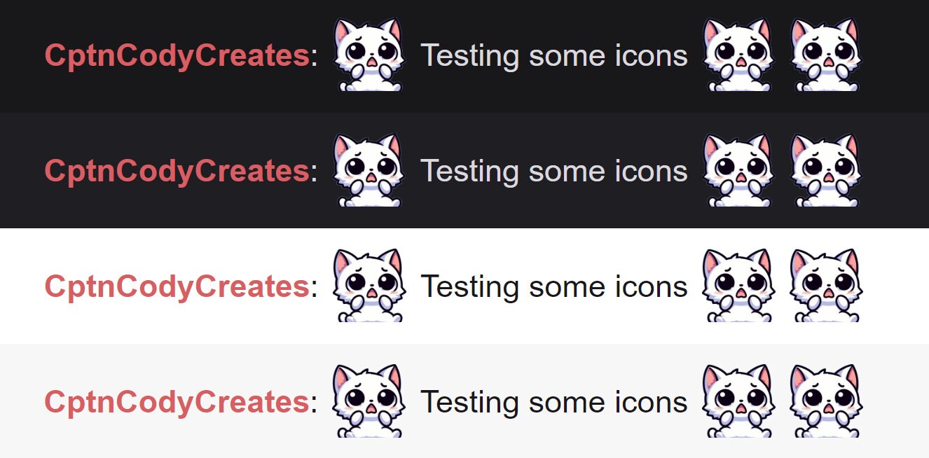 White Cat Scared Emote | Cute Twitch & Discord Icons | Kawaii Chibi Gamer Emotes for Livestreams Worried Scare Fright Startled Help Me SOS