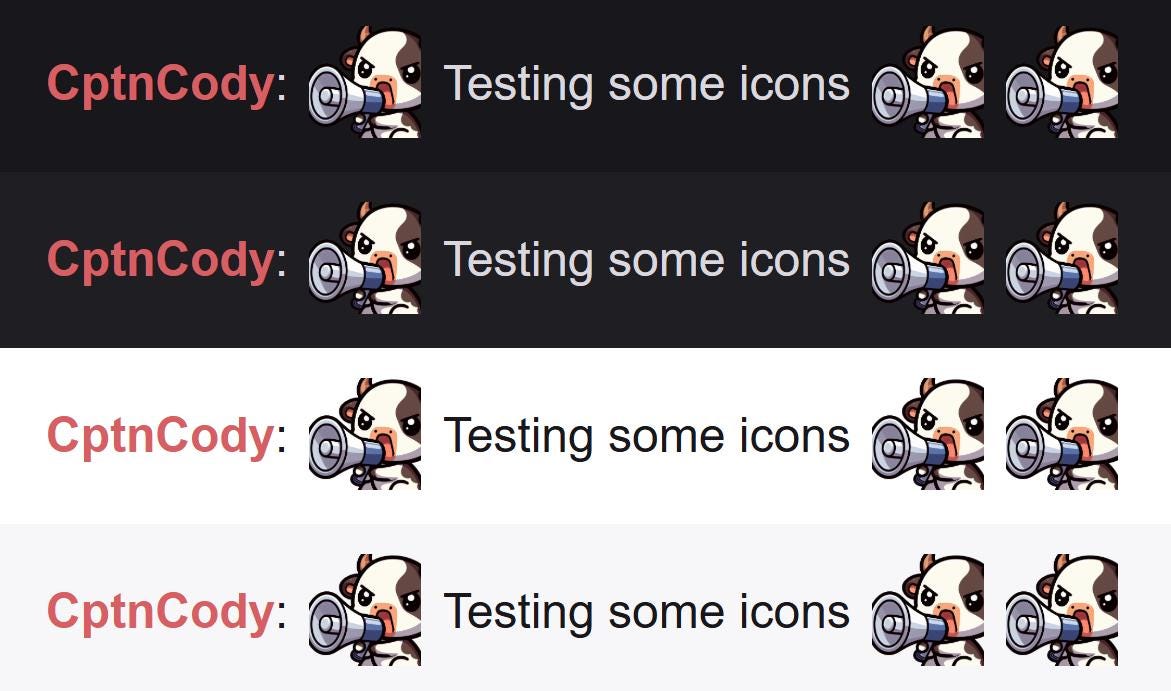Cow Megaphone Emote | Cute Kawaii Chibi Icon for Twitch and Discord