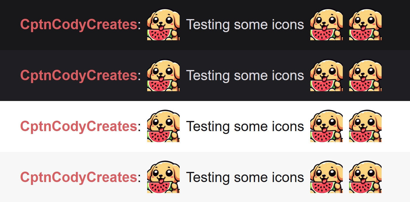 Golden Retriever Watermelon Emote | Kawaii Summer Icon for Twitch and Discord