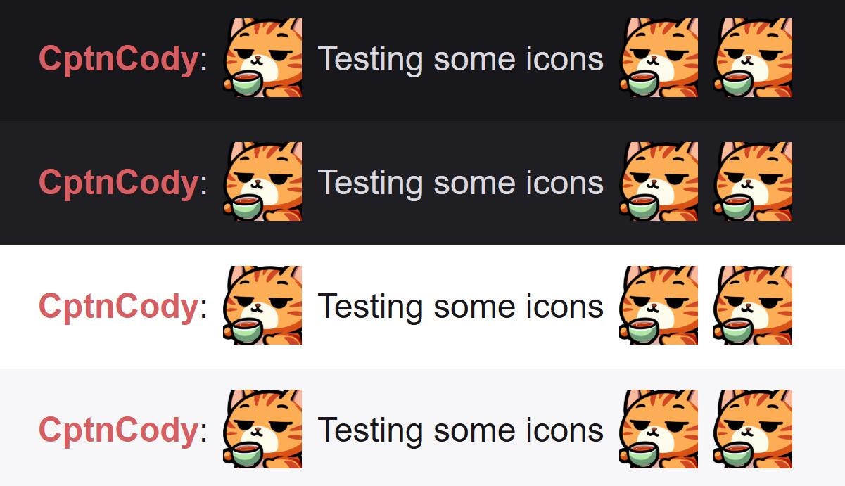 Orange Tabby Cat Sip Emote | Cute Kawaii Chibi Icon for Twitch and Discord
