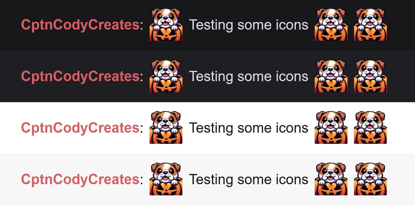 Bulldog Pumpkin Emote for Halloween Twitch Discord Livestreams