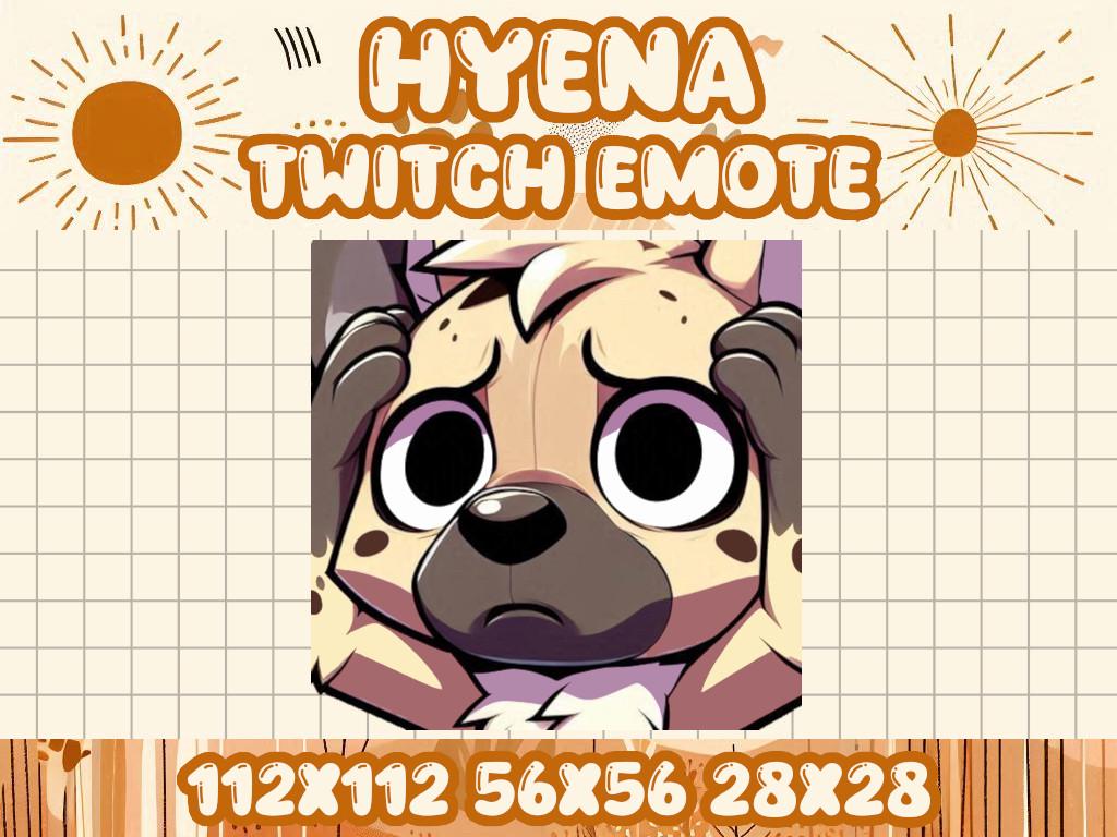 Hyena Denial Emote for Twitch and Discord Streaming