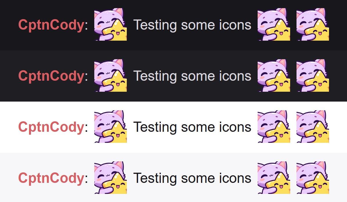 Purple Cat Star Emote | Kawaii Chibi Icon for Twitch and Discord