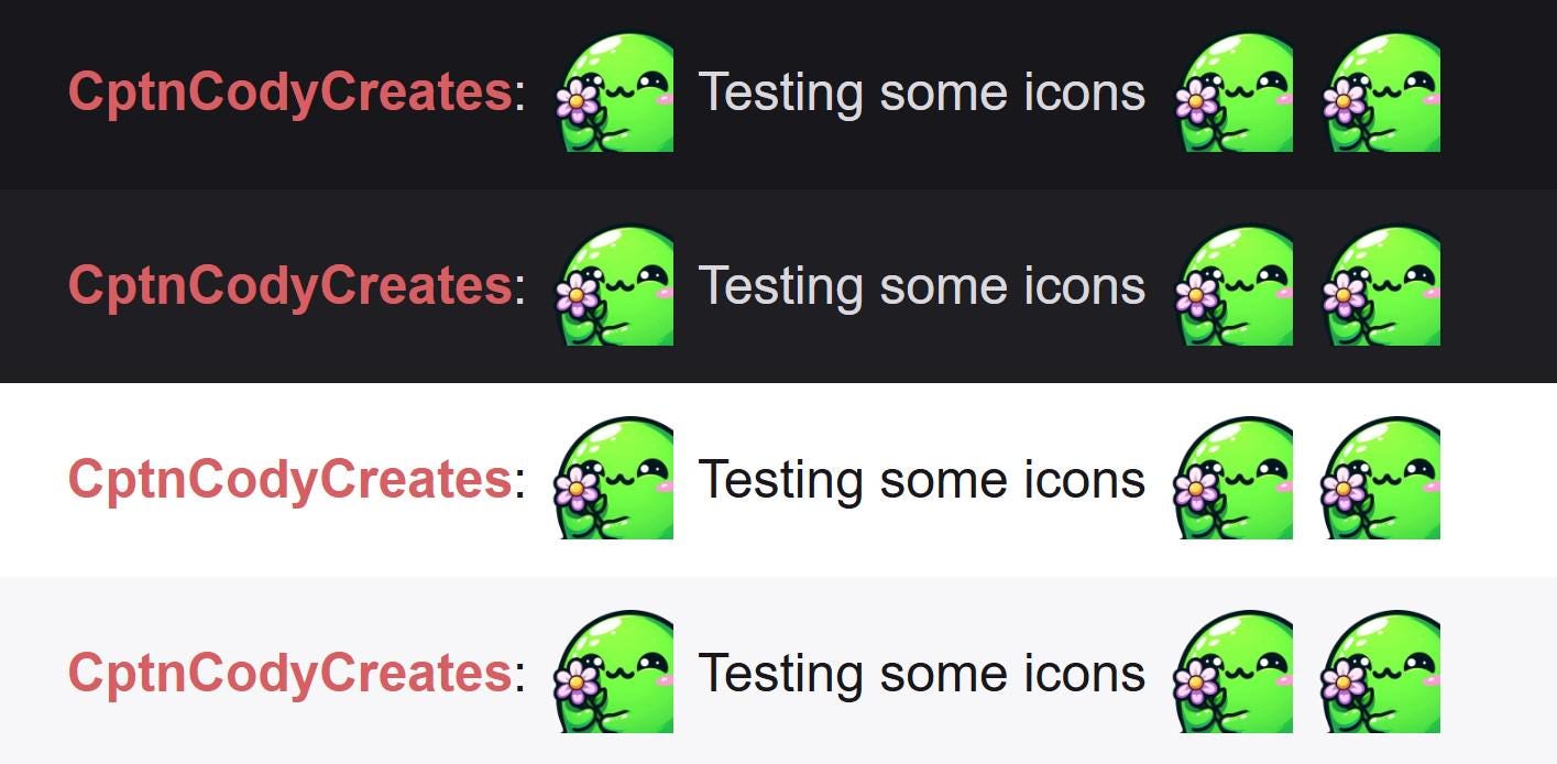 Green Slime Blob Flower Emote for Twitch and Discord