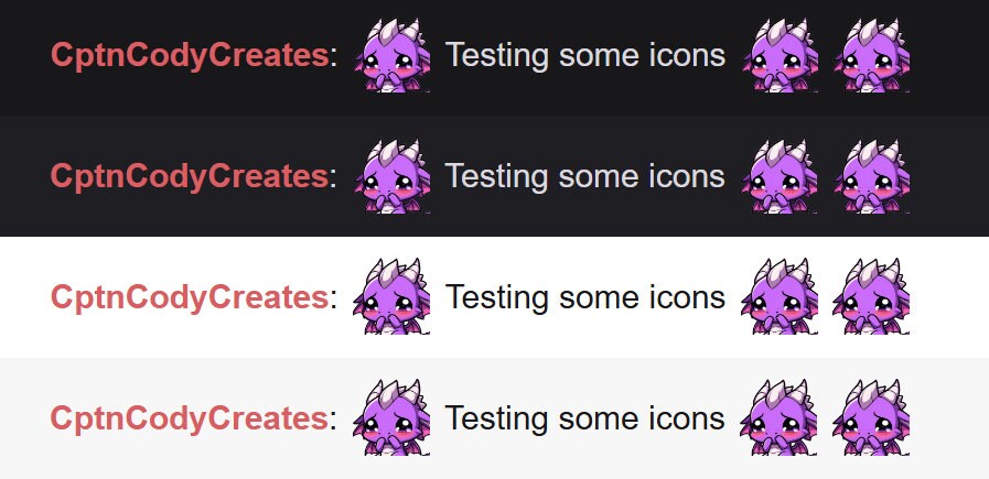 Purple Dragon Shy Emote Icon for Twitch and Discord