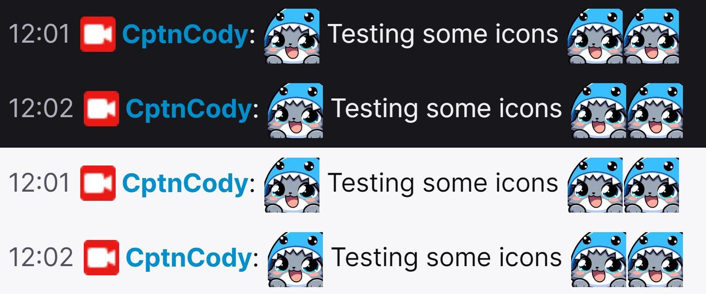 Gray Cat Shark Hat Emote for Cute Twitch Discord