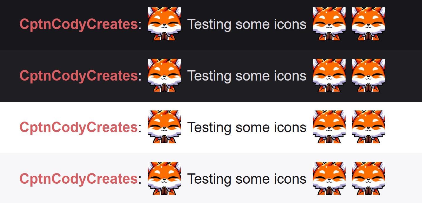 Orange Fox Pray Emote Icon for Twitch Discord Streaming