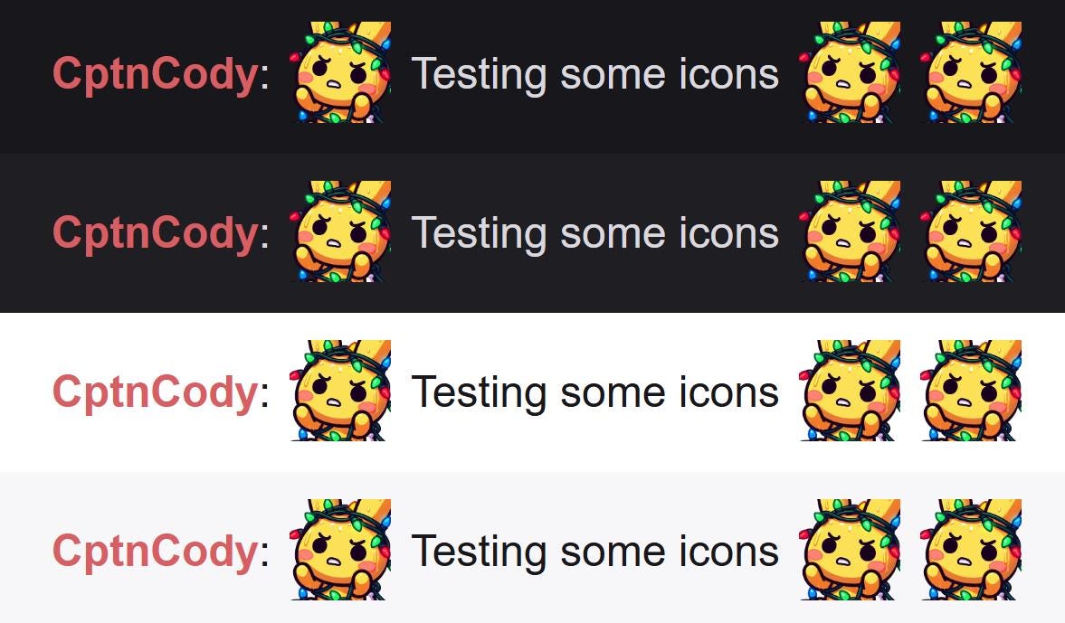 Yellow Bunny Christmas Lights Emote | Kawaii Holiday Icon for Twitch and Discord