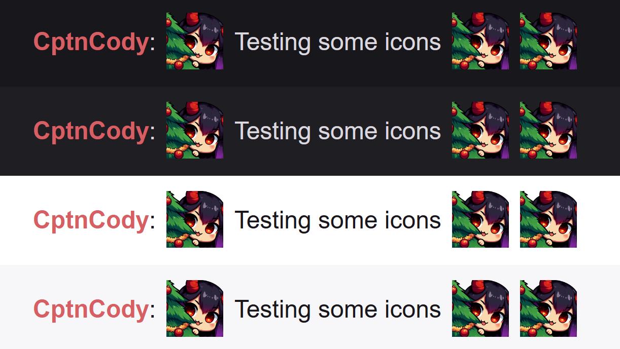 Demon Girl Christmas Lurk Emote | Kawaii Chibi Holiday Icon for Twitch and Discord