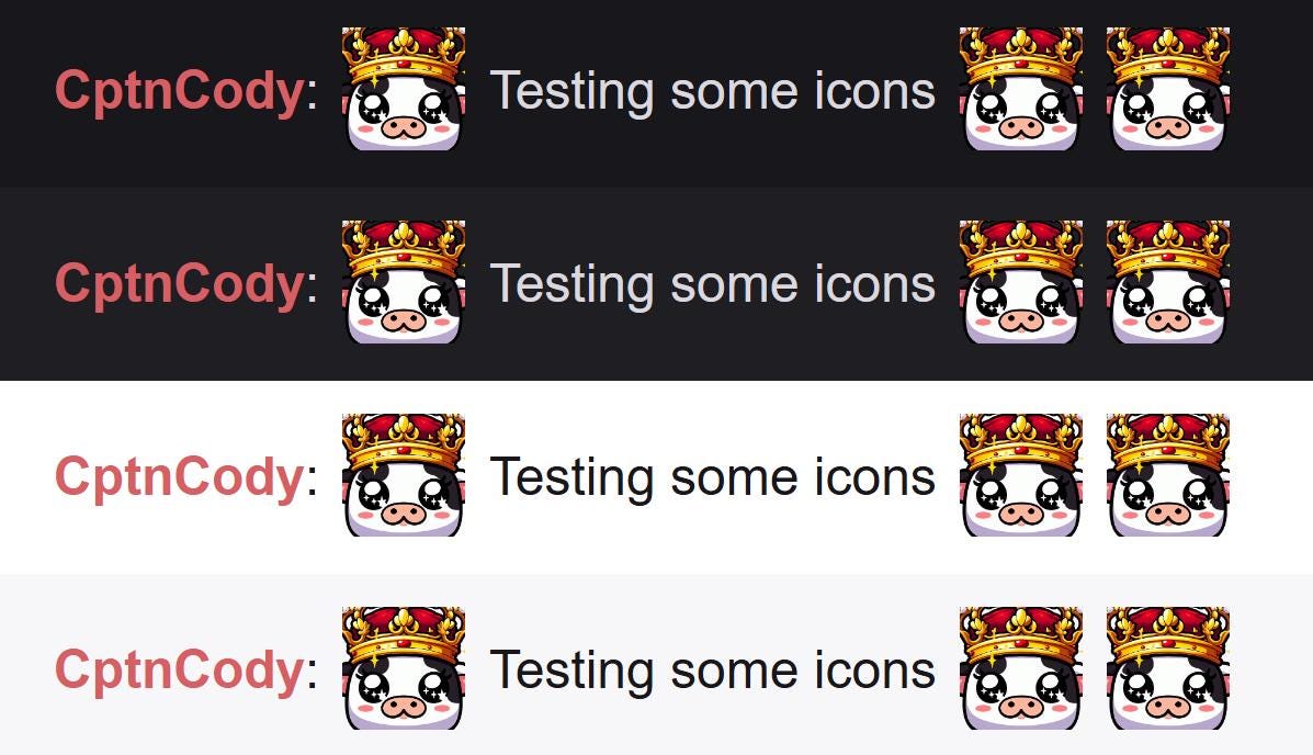 Cow Crown Emote | Kawaii Royal Icon for Twitch and Discord