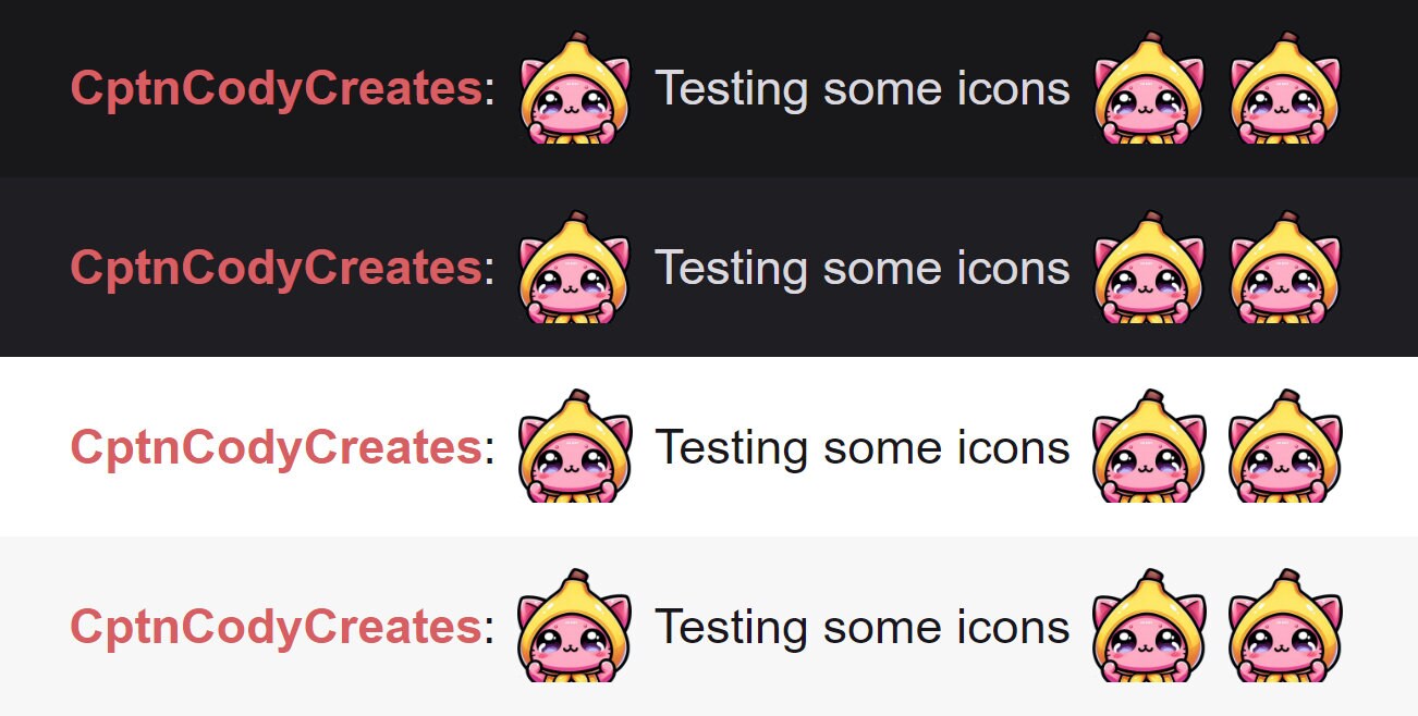 Pink Cat Banana Costume Emote for Twitch and Discord