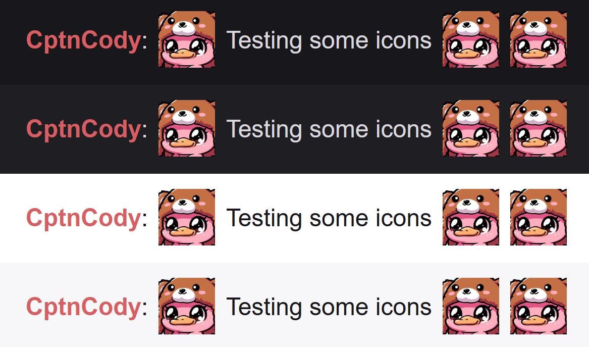 Pink Platypus Teddy Bear Hat Emote | Kawaii Chibi Icon for Twitch and Discord