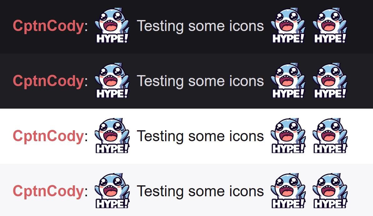 Shark Hype Emote | Cute Kawaii Chibi Icon for Twitch and Discord