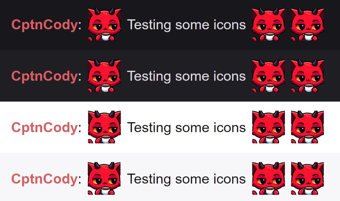 Devil Cat None Of My Business Emote | Sassy Demon Icon for Twitch & Discord