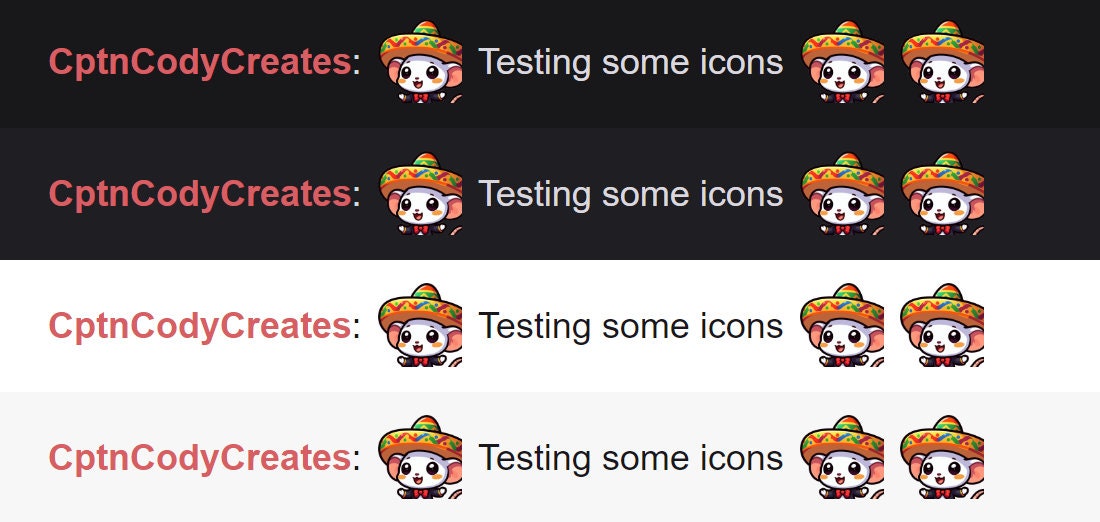 White Rat Mariachi Emote for Twitch & Discord Mexican Party