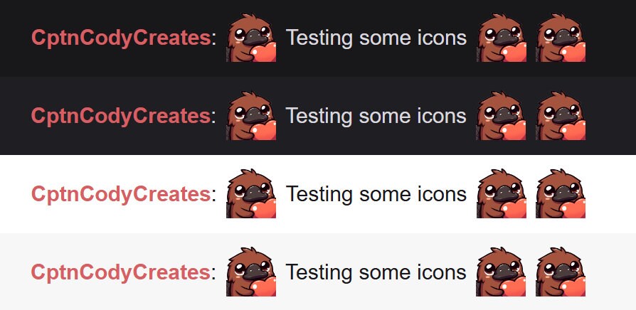 Brown Platypus Heart Emote for Twitch Discord Livestreams