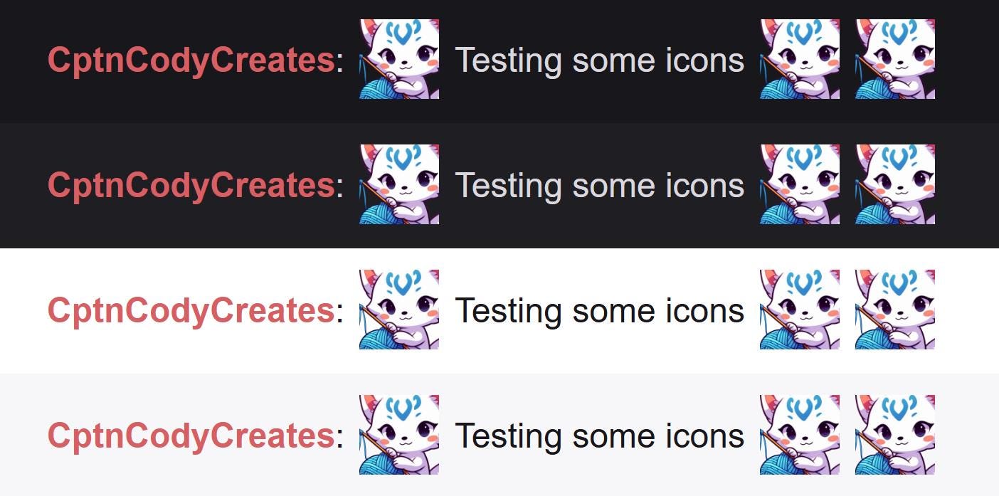 Kitsune Fox Crochet Emote | Blue Craft Kawaii Icon for Twitch & Discord