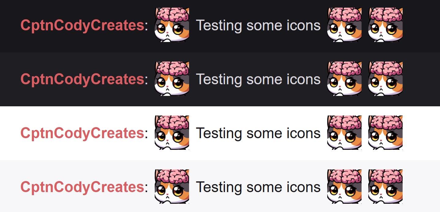 Calico Cat Big Brain Emote for Twitch & Discord Icon