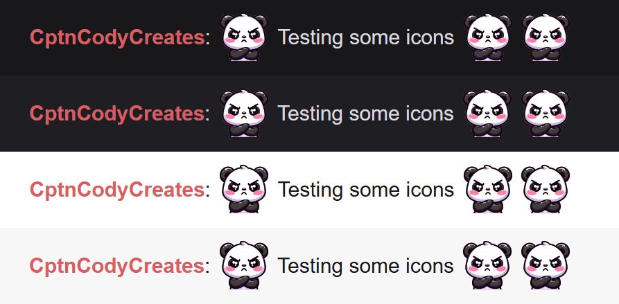 Panda Bear Angry Emote for Twitch and Discord