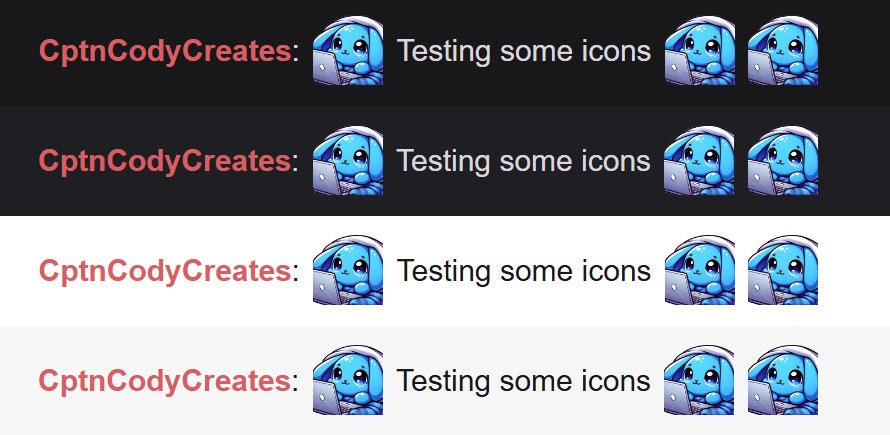 Blue Bunny Cozy Laptop Emote for Twitch & Discord Livestreams