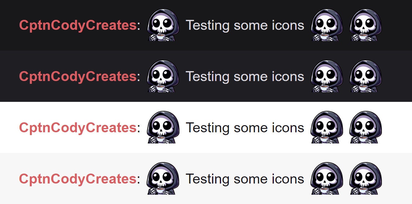 Grim Reaper None Of My Business Emote for Streamers on Twitch & Discord