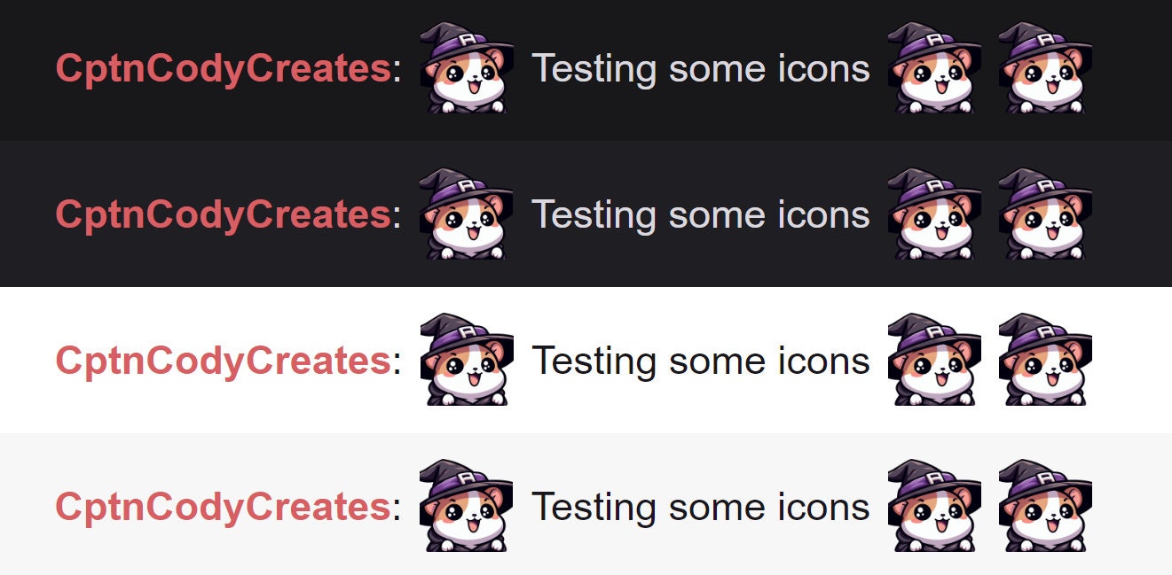 Hamster Witch Hat Emote for Halloween on Twitch Discord