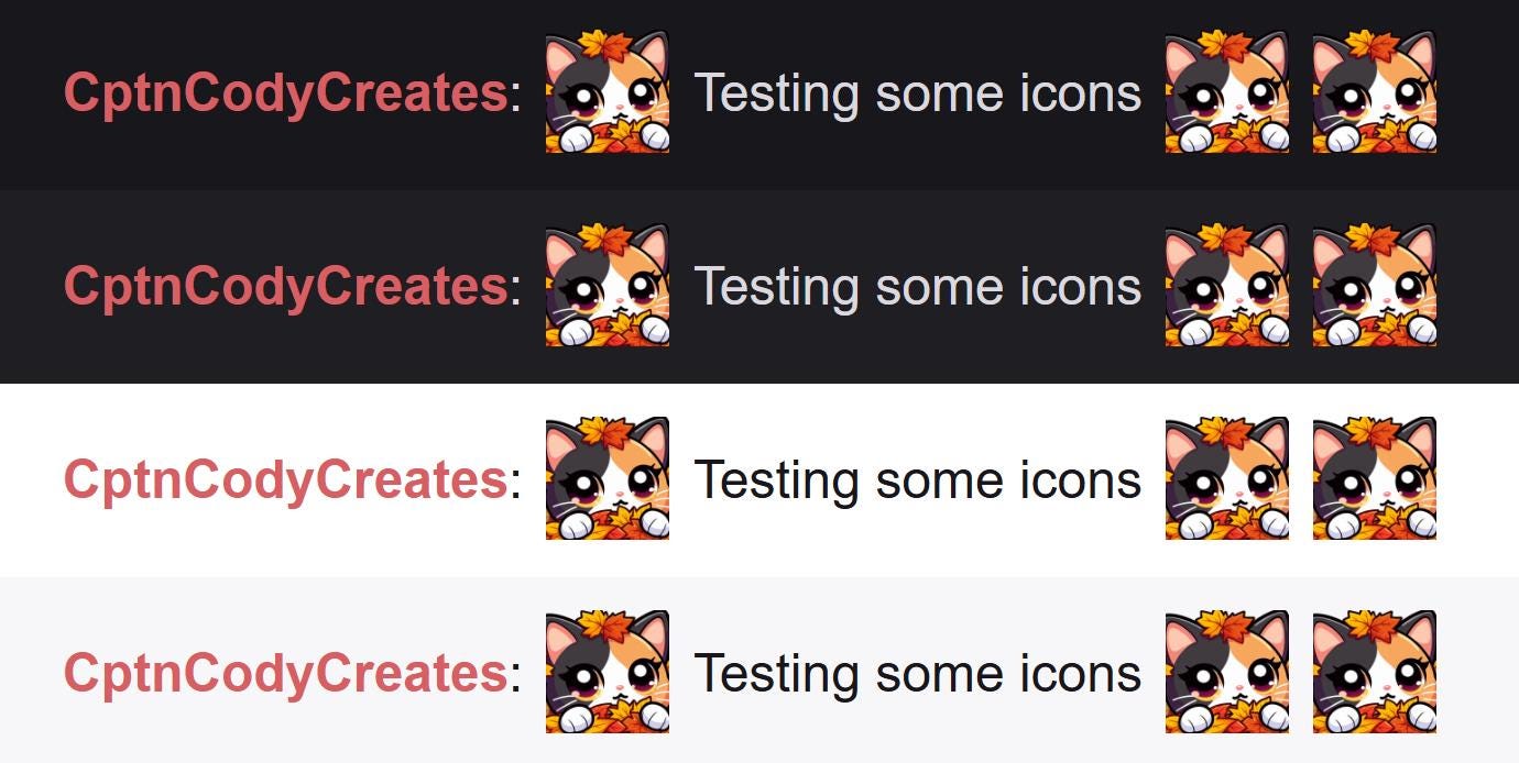 Calico Cat Fall Lurk Emote for Twitch Discord Gamer