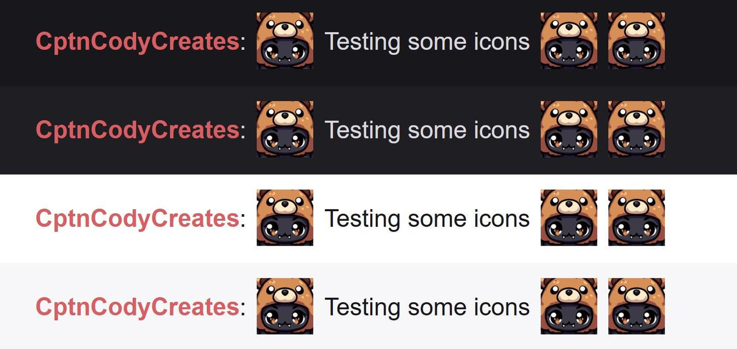 Black Bat Teddy Bear Hat Emote | Cute Halloween Icon for Twitch and Discord