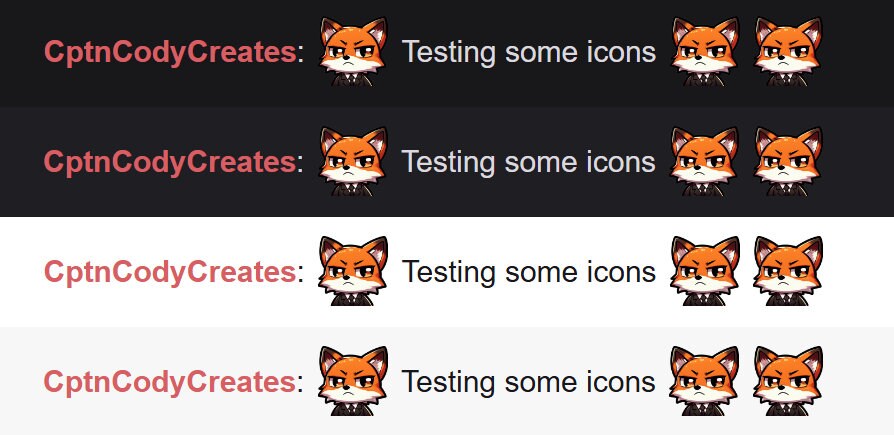 Orange Fox SUS Emote | Cute Twitch & Discord Icons | Kawaii Chibi Gamer Emotes for Livestreams Suspicious Detective Worry Hmm Think Why Done