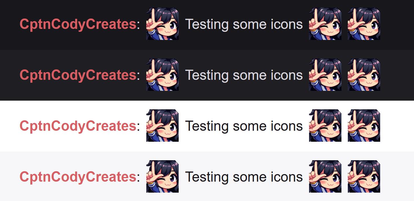 Hero Girl L Emote for Twitch and Discord - Cute Chibi Icons for Gaming