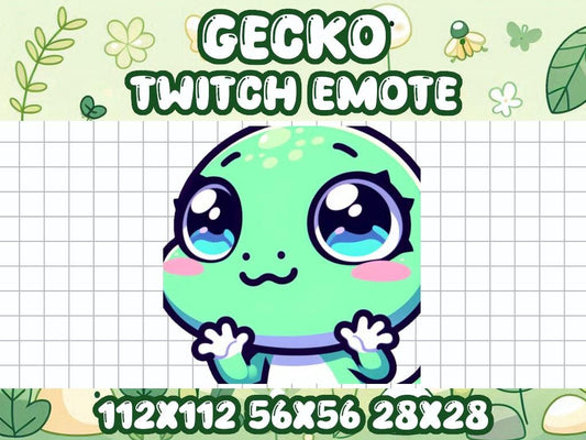 Green Gecko Caught Emote for Twitch and Discord