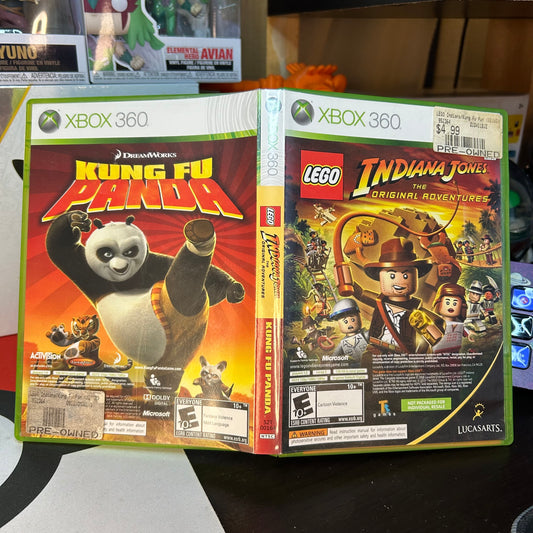 LEGO Indiana Jones & Kung Fu Panda – Xbox 360 Game (Complete in Box, Flawed Case)
