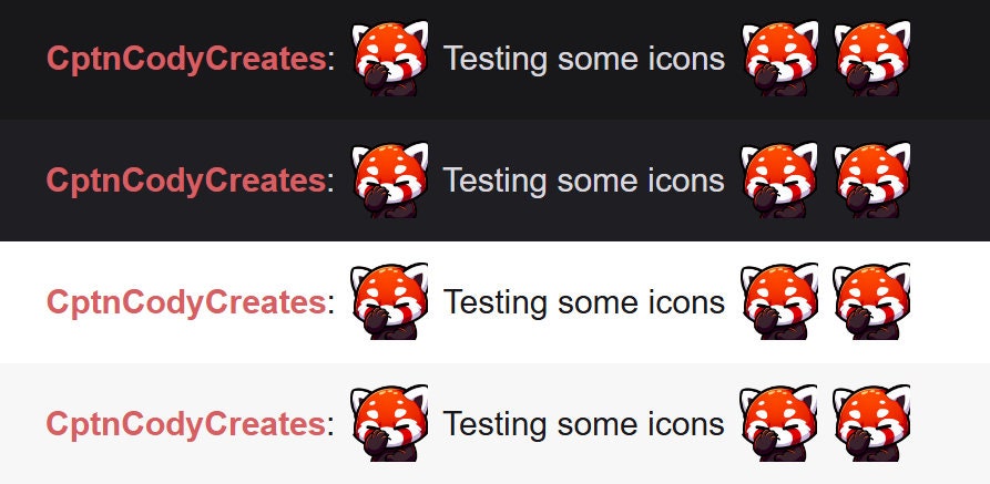 Red Panda Facepalm Emote Icon for Twitch and Discord Emotes