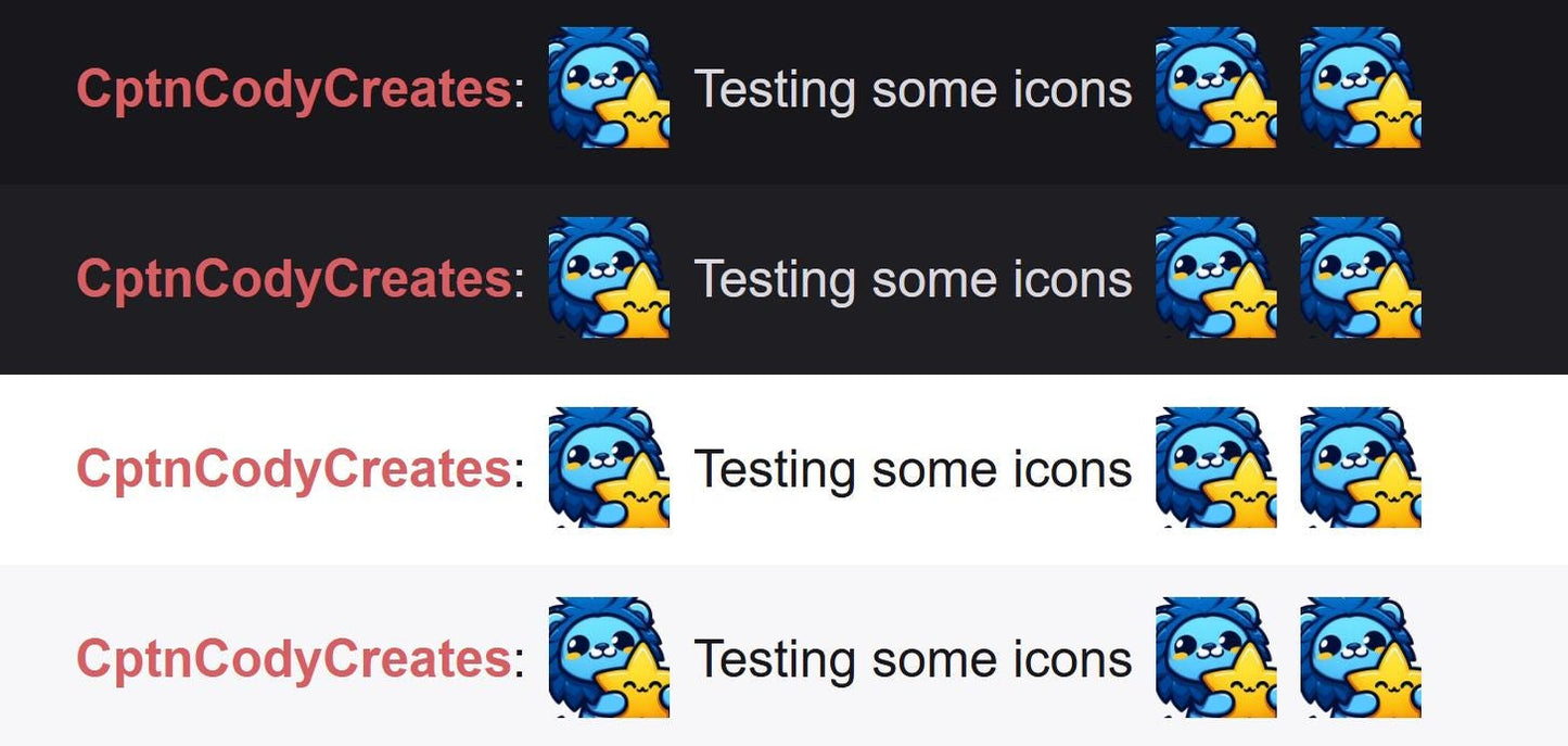 Blue Lion Star Emote | Cute Twitch & Discord Icon | Kawaii Chibi Gamer Emote for Livestreams Hug Hold Happy Comfy Cozy Friend Cuddle Snuggle